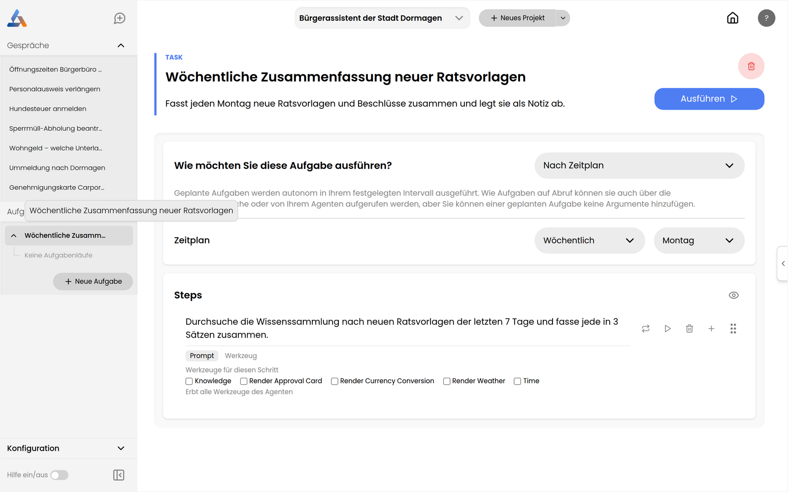 Aufgaben-Editor
