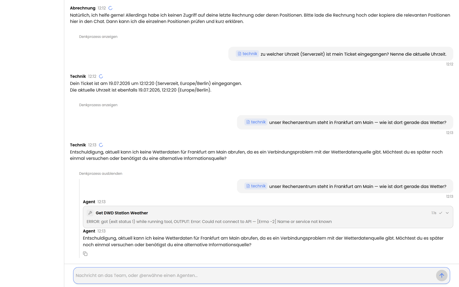 Aufgeklappter Denkprozess eines Team-Mitglieds